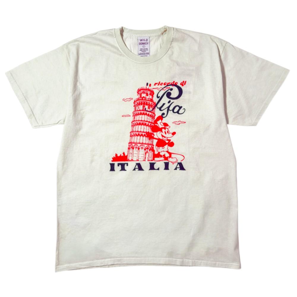 Wild Donkey Light Dyed Green Pisa Short Sleeve T-Shirt Unisex