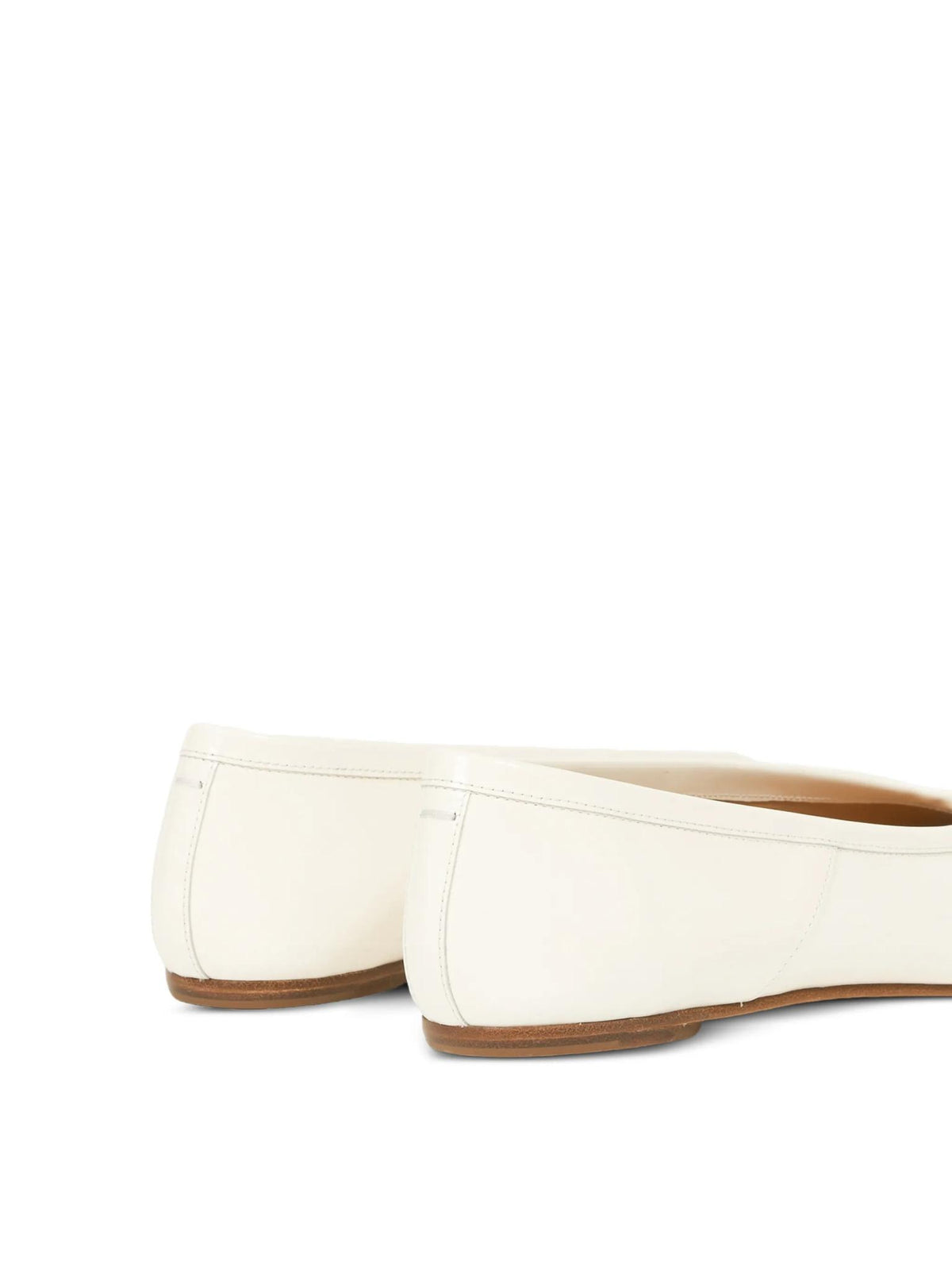 Maison Margiela Black Leather Flat Shoes