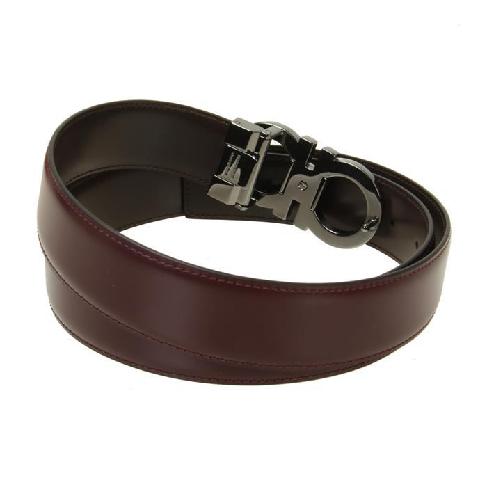 Ferragamo Reversible Gancini Leather Belt 67 9535 0778226