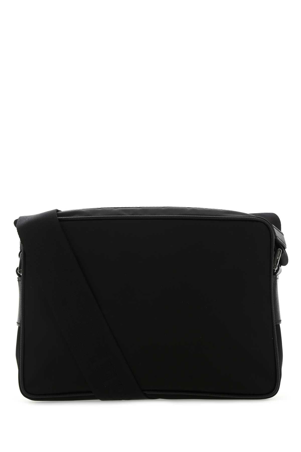 PRADA Black Nylon Shoulder Crossbody Bag