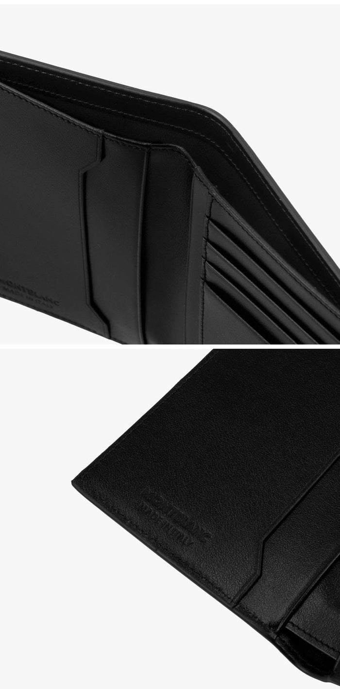 Montblanc Black Leather Bifold Wallet for Men