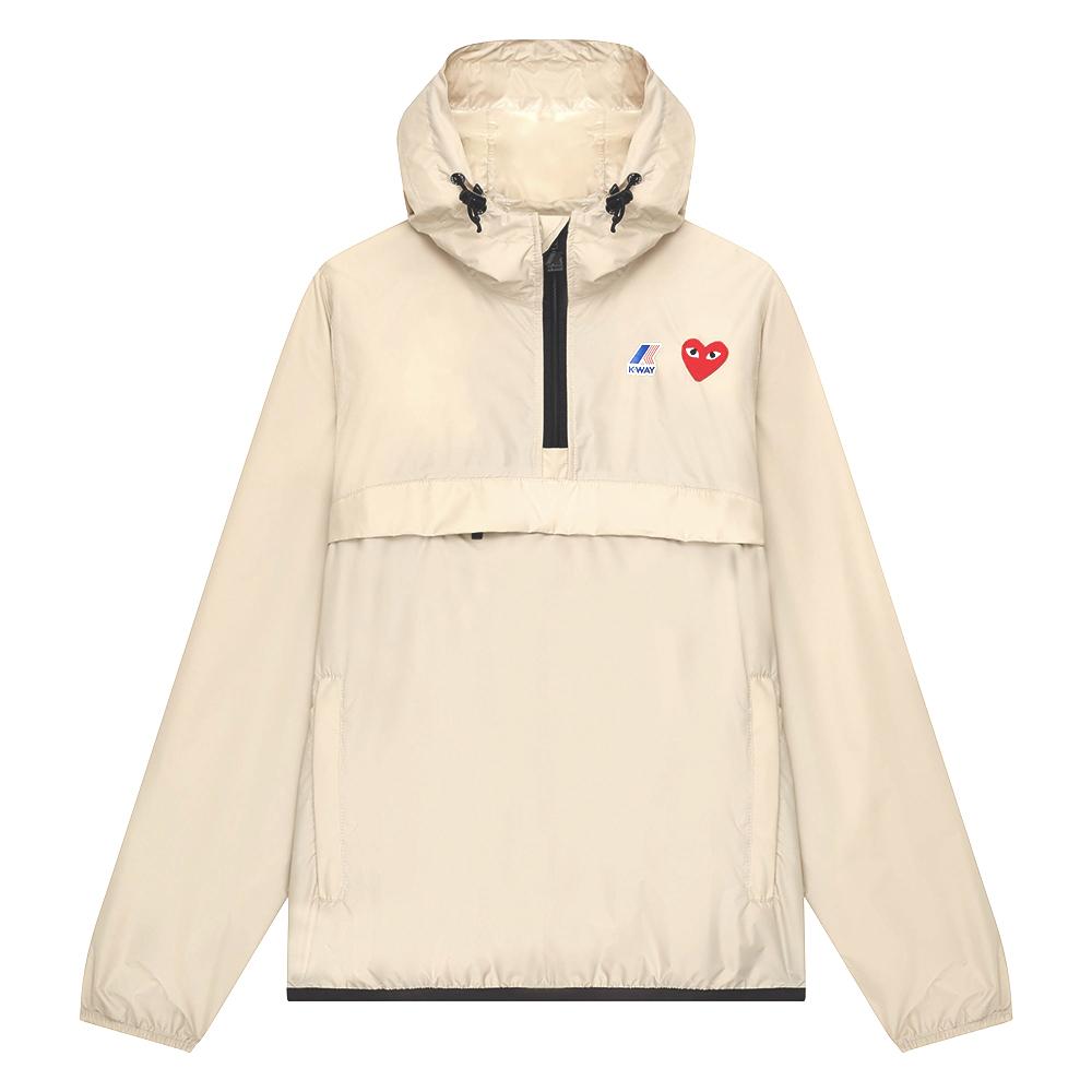 Comme des Garcons x K-Way Beige Unisex Anorak Jacket AZ J502 051 3