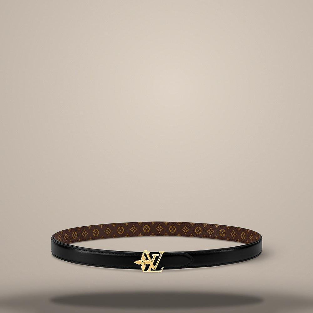 Louis Vuitton Bloom 20mm Reversible Belt Black Monogram M4866