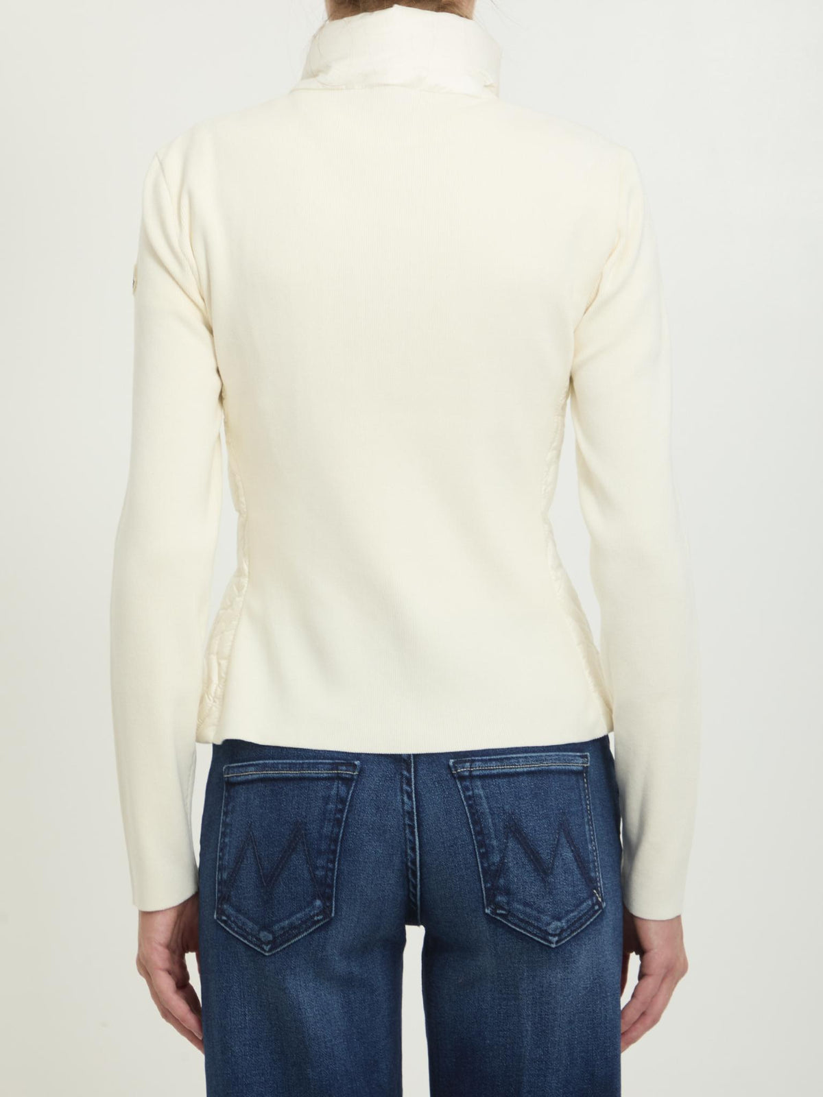 Moncler Wool Knit Cardigan Women Ivory