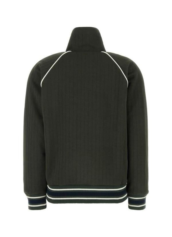 GOLDEN GOOSE White Logo Zip Hoodie Sweatshirt