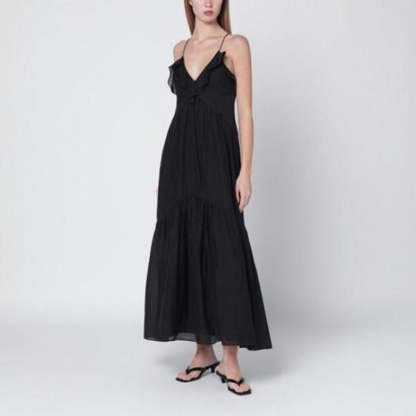 Isabel Marant VASMA Midi Dress RO1003FB B3J04E 01BK