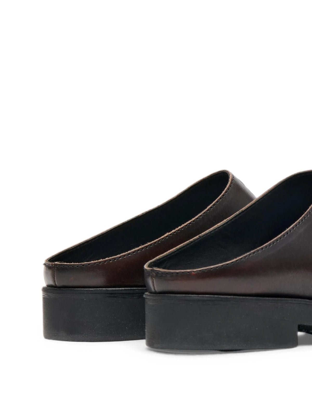 Maison Margiela Leather Mules Slip-On Slippers Women’s Black