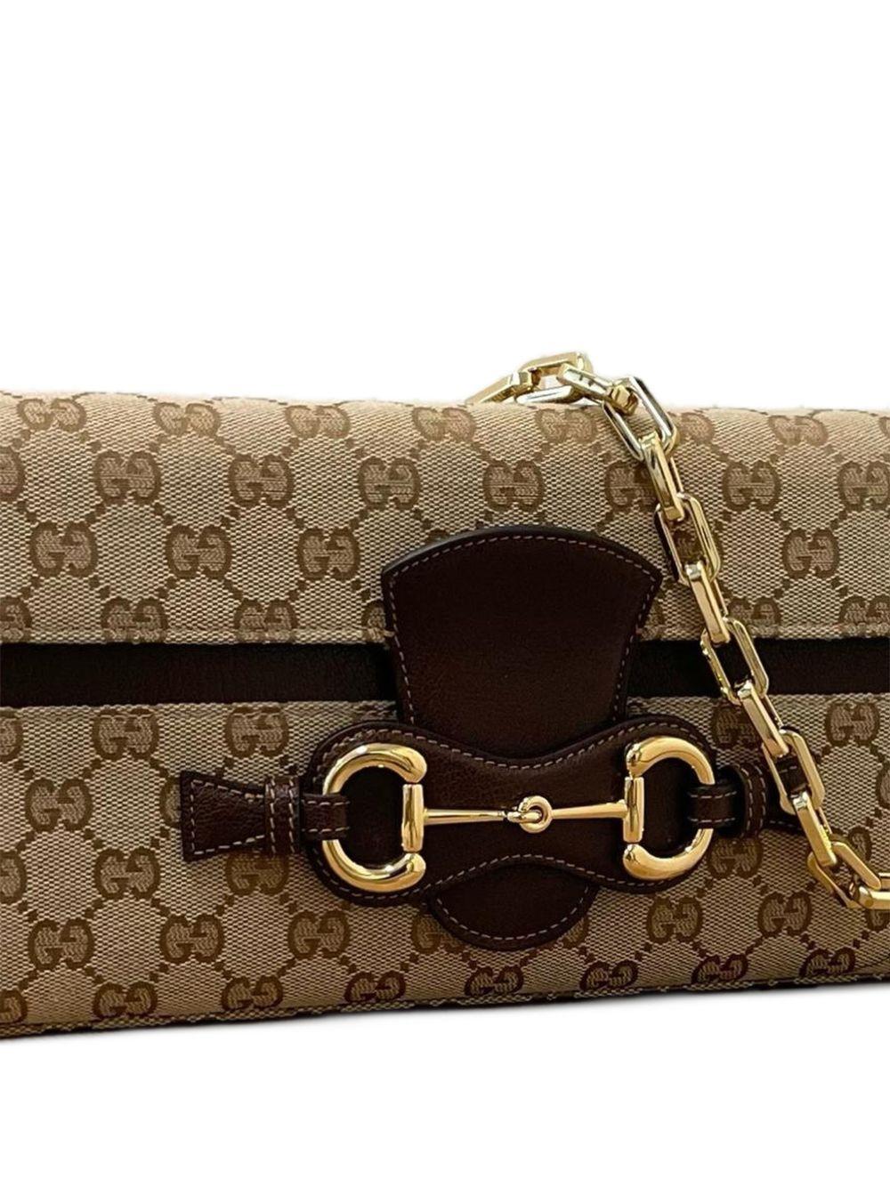 GUCCI Black Leather Shoulder Bag