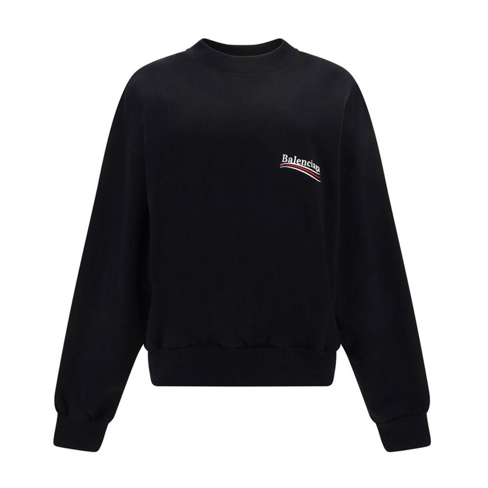BALENCIAGA Women Political Logo Relaxed Fit Sweatshirt