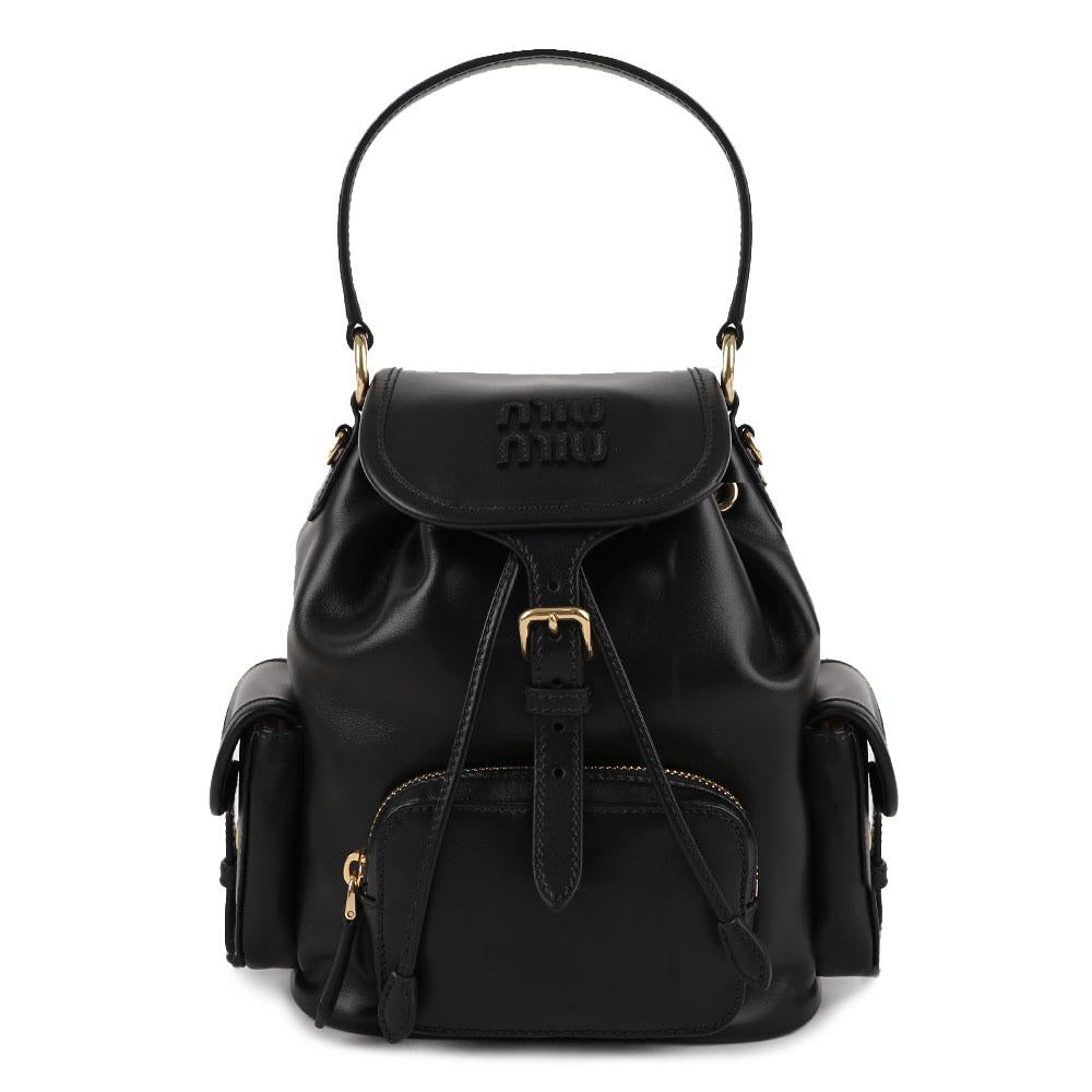 Miu Miu Women’s Leather Backpack Black