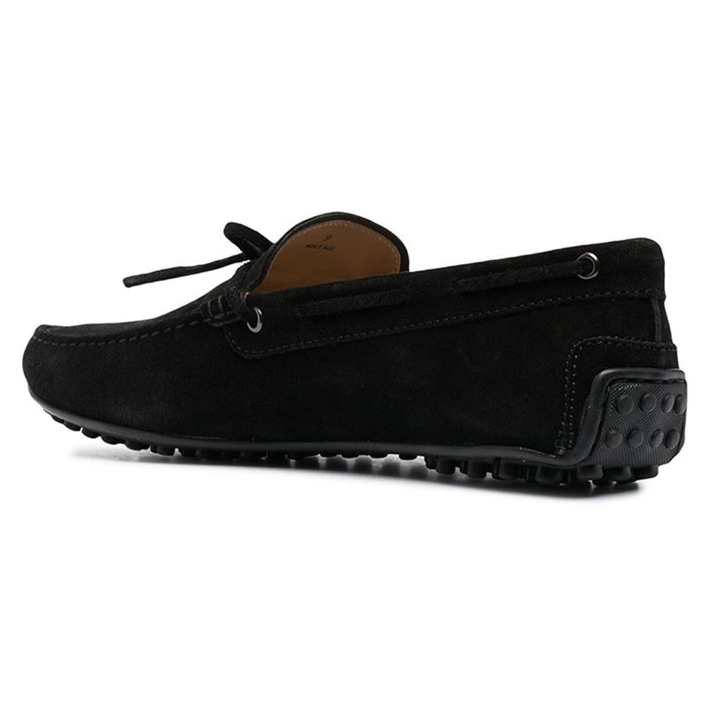 Tods City Gommino Driving Loafers Black Leather Men's Shoes