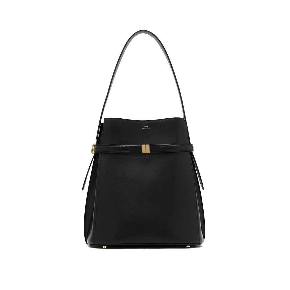 Toteme Women's Leather Belted Bucket Shoulder Bag 244 WAL0048 LE0025
