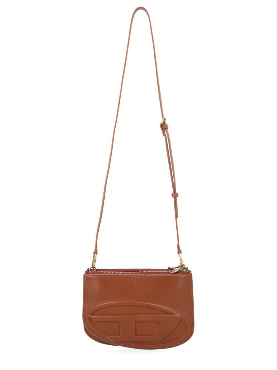 DIESEL Leather Shoulder Bag Black Women’s Handbag