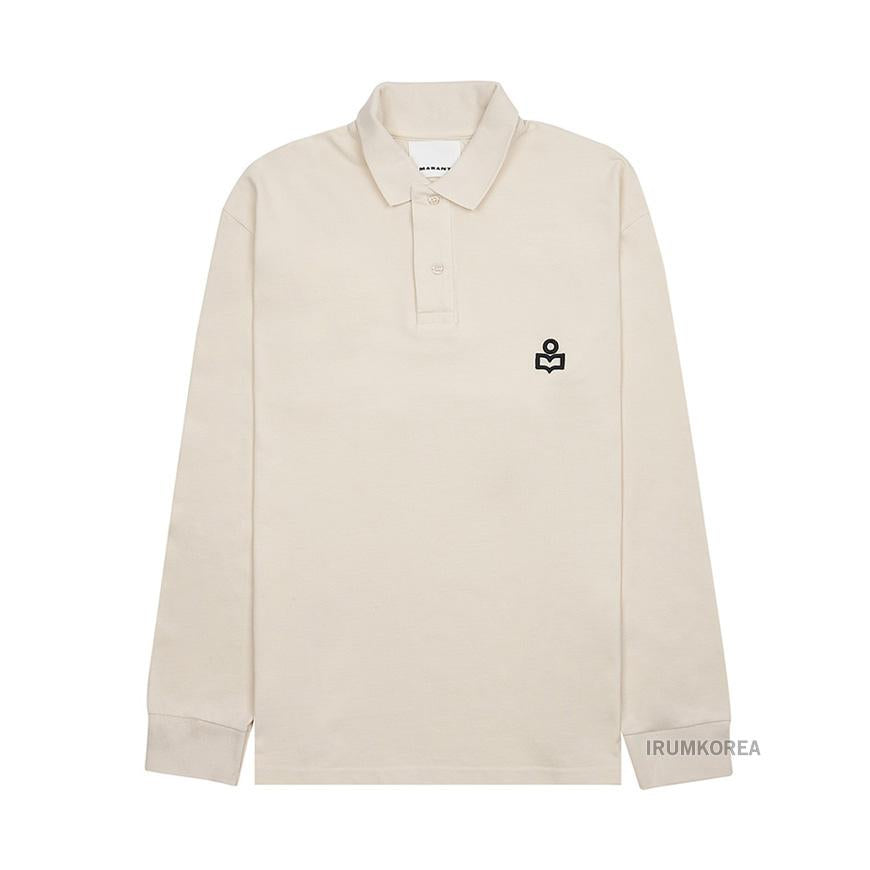 Isabel Marant Men’s Anafi Polo T-Shirt Navy Cotton