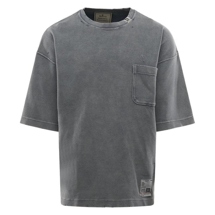 Maison Mihara Yasuhiro Bleached Thermal Short Sleeve T-Shirt Gray