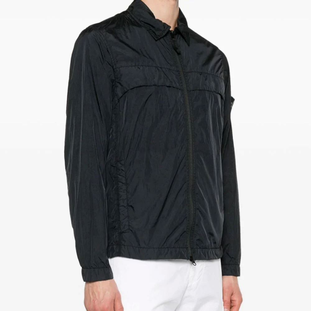 STONE ISLAND Garment-Dyed Crinkle Reps R-Nylon Overshirt Jacket