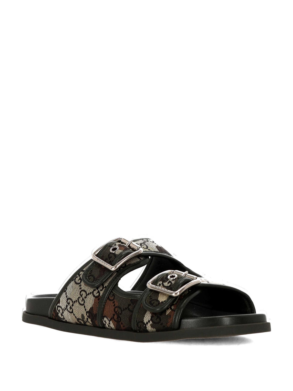 GUCCI Leather Sandals Men’s Black Slides