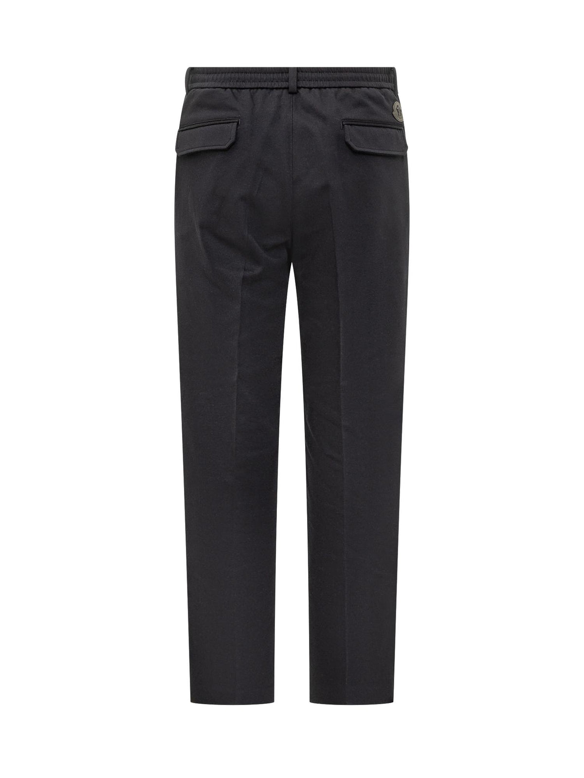 Moncler Navy Wool Blend Tailored Suit Pants