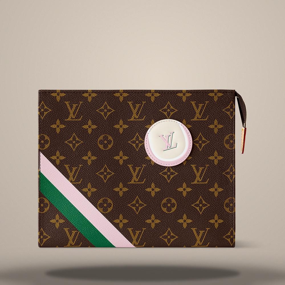 Louis Vuitton Monogram Coated Canvas Toiletry Pouch Crossbody Bag M25820