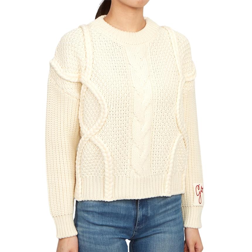 GOLDEN GOOSE Women’s Crewneck Knit Sweater White
