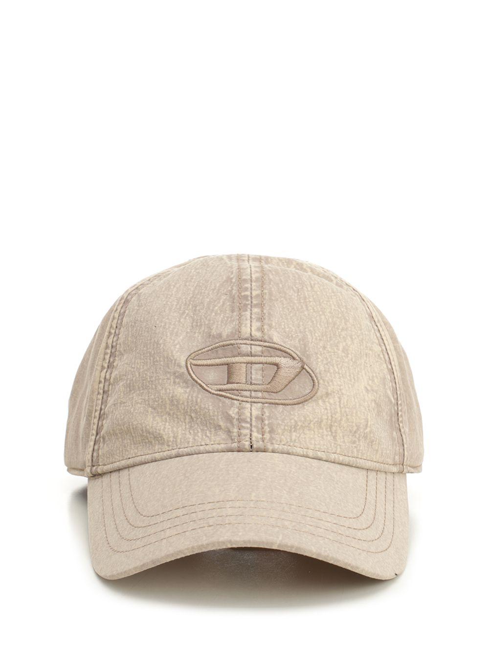 DIESEL Black Cotton Baseball Cap