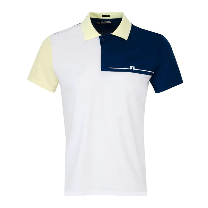 J LINDEBERG Cliff Regular Fit T-Shirt White Men’s Cotton Tee
