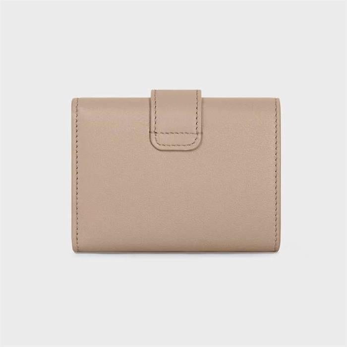 CELINE Nino Fine Strap Wallet Supple Grained Calfskin Card Holder