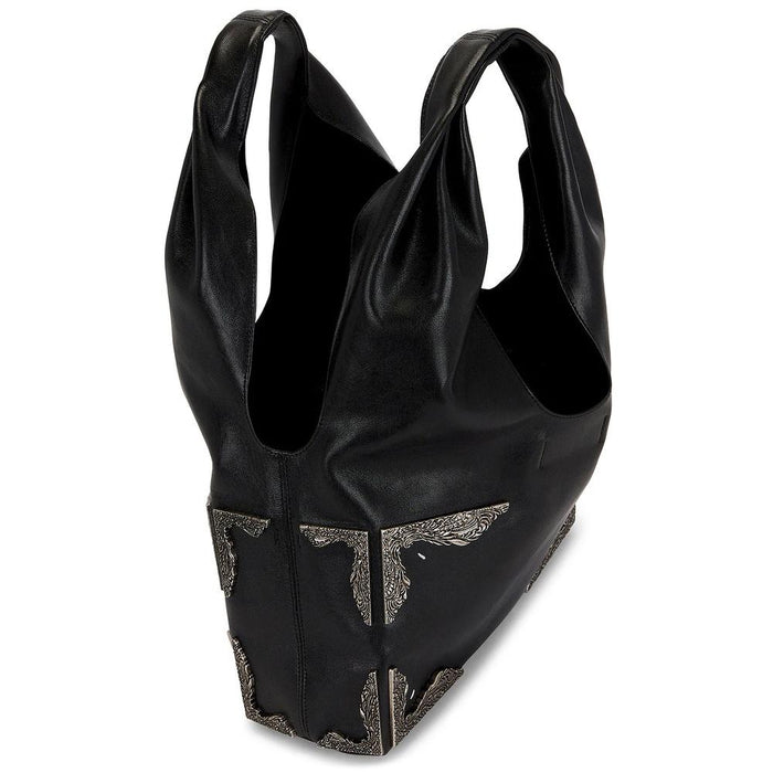 Maison Margiela Black Leather Medium Box Shoulder Bag
