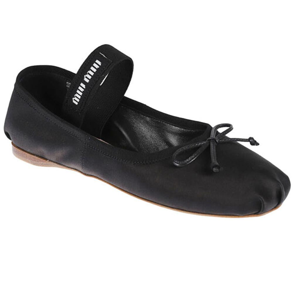 Miu Miu Satin Strap Ballerina Flats 5F794D QU6 F0002
