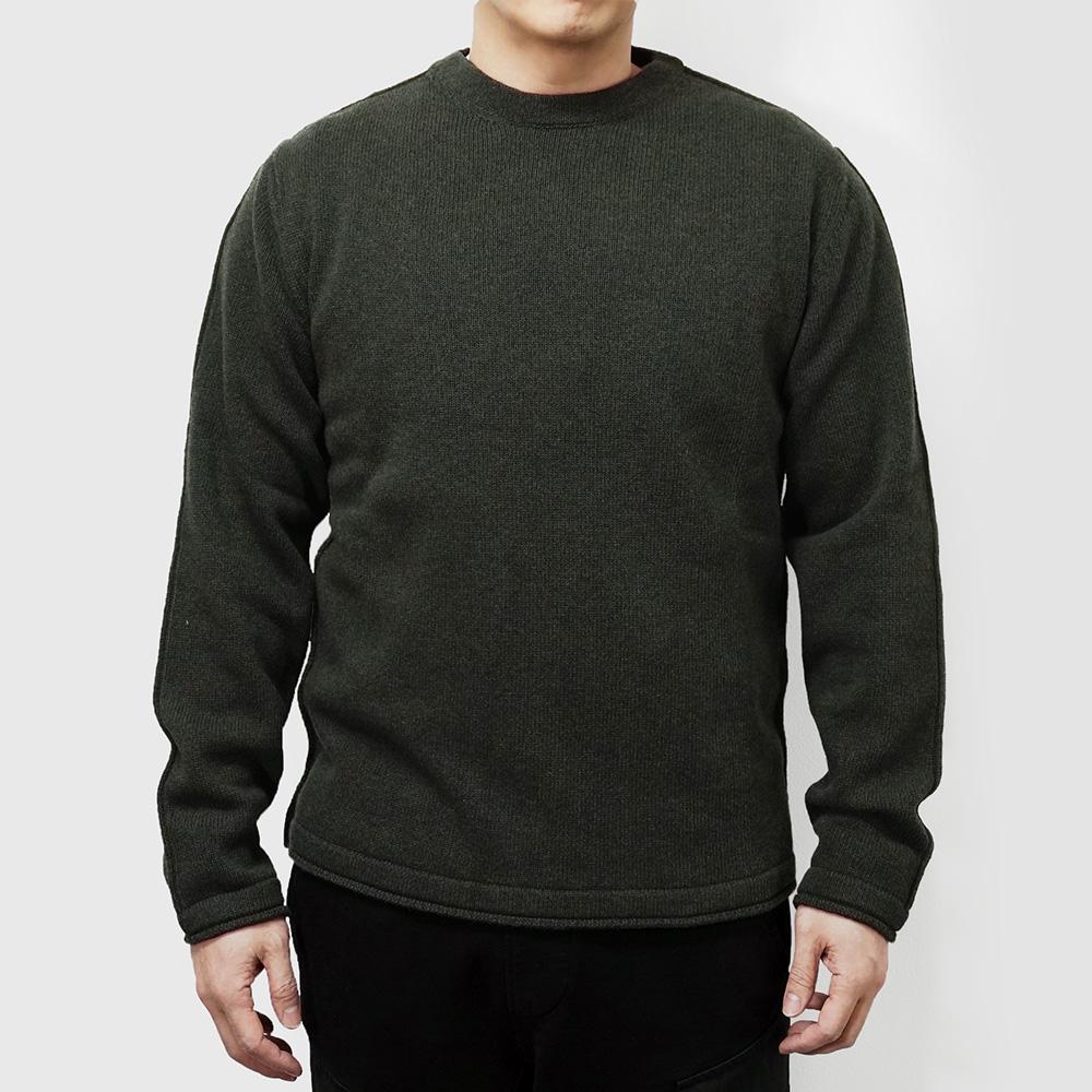 Ten C Khaki FW Knit Sweater for Men 23CTCUM10176 006717 699