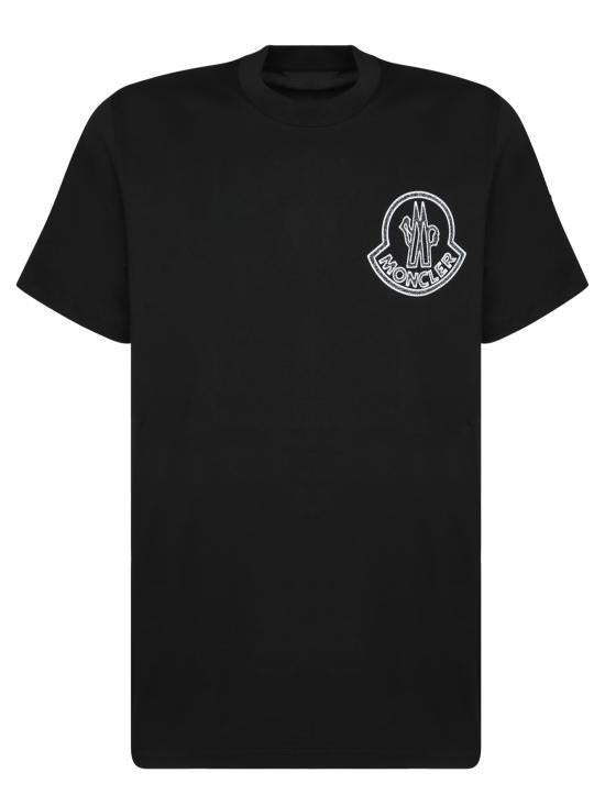 Moncler Short Sleeve T-Shirt for Men 8C00056 89AJS 998 BLACK DOM