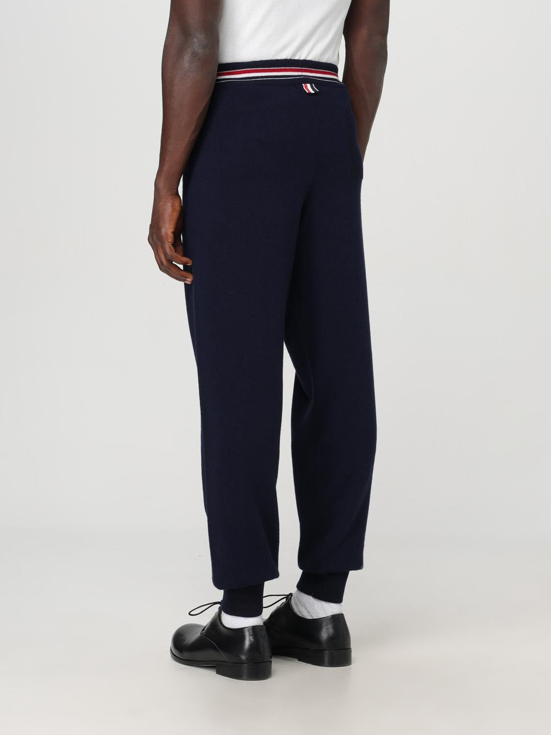 THOM BROWNE Navy Wool Trousers Men’s Suit Pants