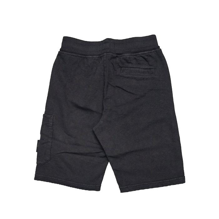STONE ISLAND Pigment-Dyed Wappen Logo Junior Shorts