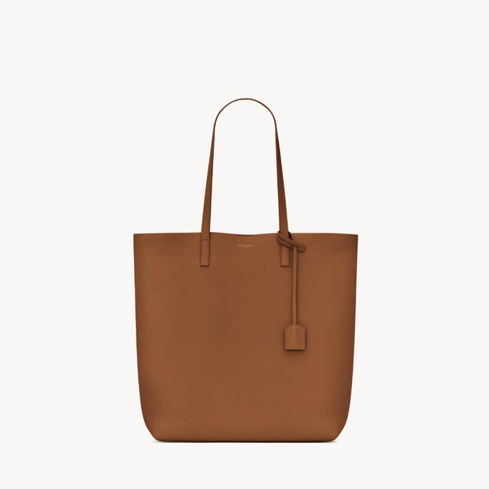 Saint Laurent North South Leather Shopping Tote Bag Brick