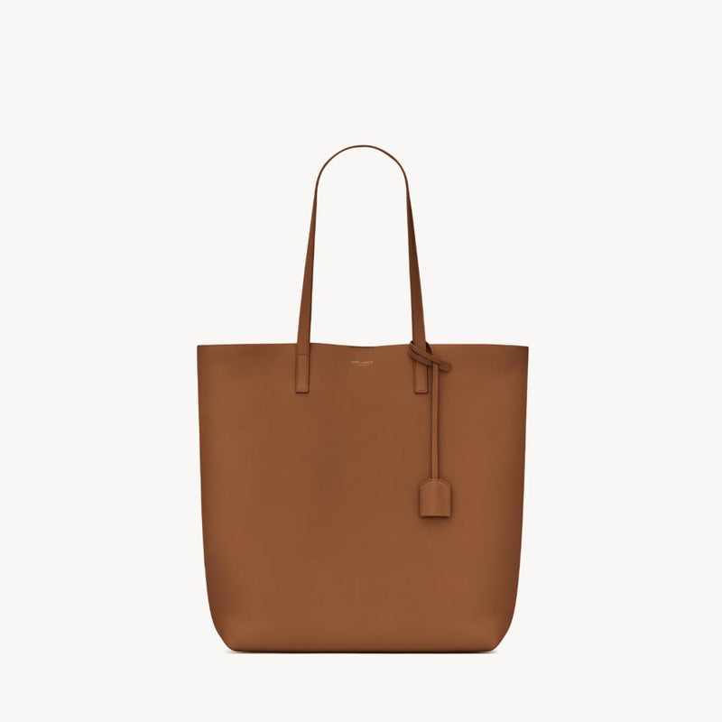 Saint Laurent North South Leather Shopping Tote Bag Brick