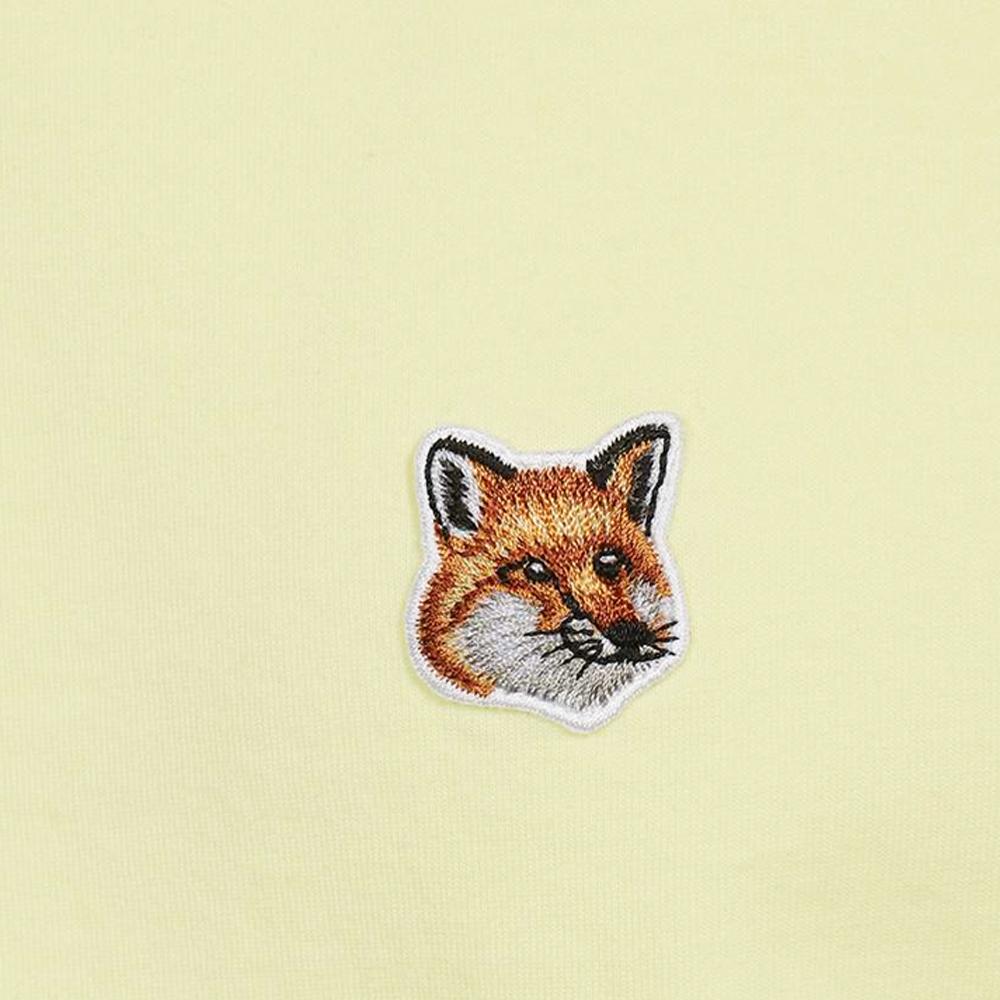 Maison Kitsune Light Yellow Logo T-Shirt IM00111 KJ0008 P720