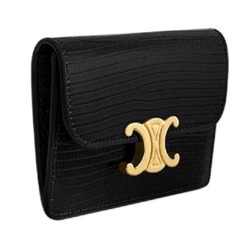 CELINE Leather Bifold Medium Wallet