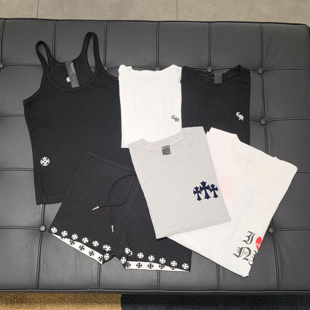 Chrome Hearts Cross Stitch Sleeveless Tank Top Black S