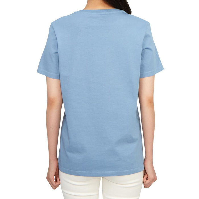Maison Kitsune Baby Fox Logo Women’s Short Sleeve T-Shirt White Cotton