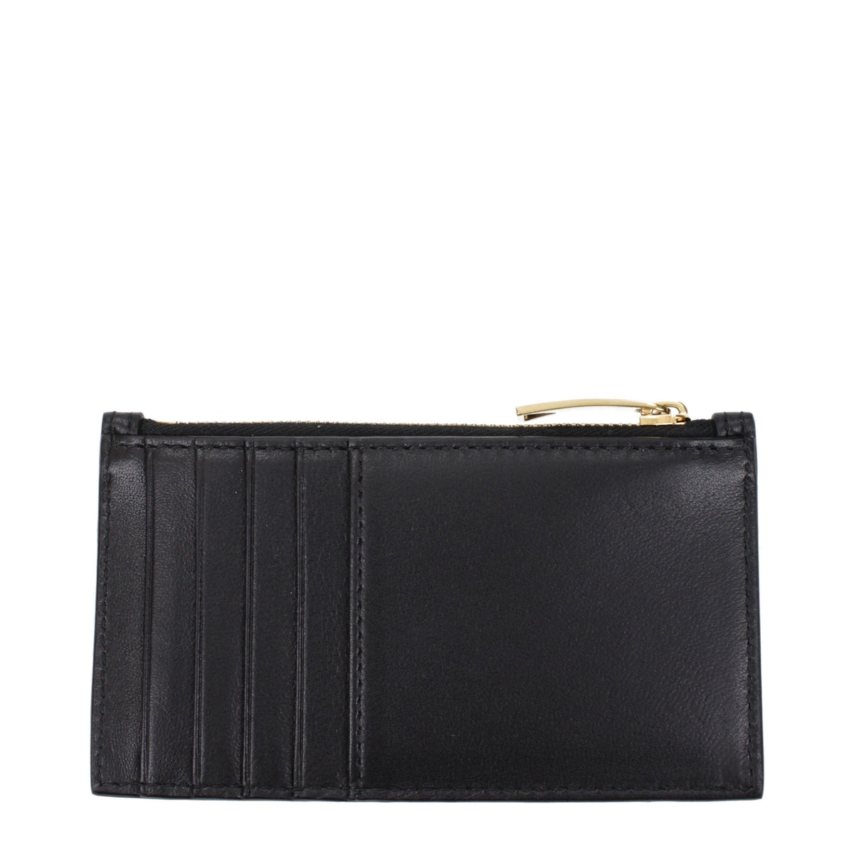 Bottega Veneta Intrecciato Leather Card Holder Black