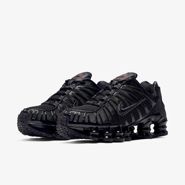 Nike Black/Max Orange Shox TL Low-Top Sneakers AR3566 002