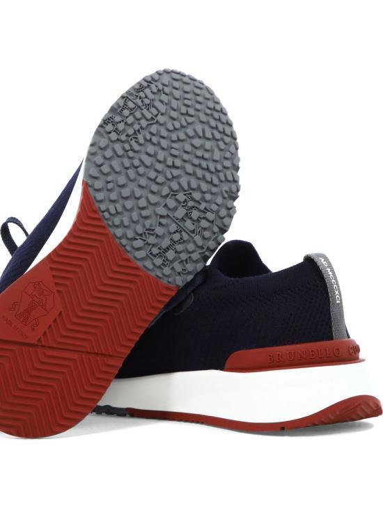 Brunello Cucinelli Navy Mesh Sneakers MZUPMBO252CP307 DOM