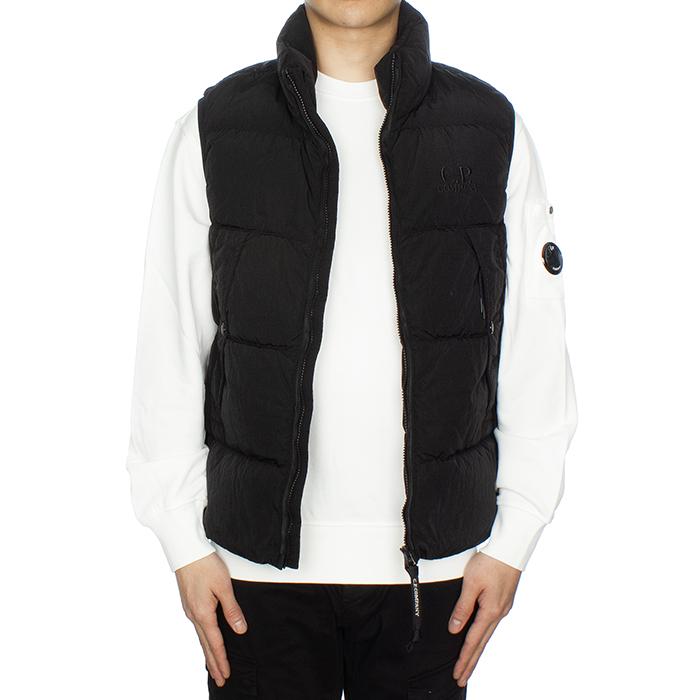 CP Company Logo Chrome-R Padded Down Vest Black Men’s