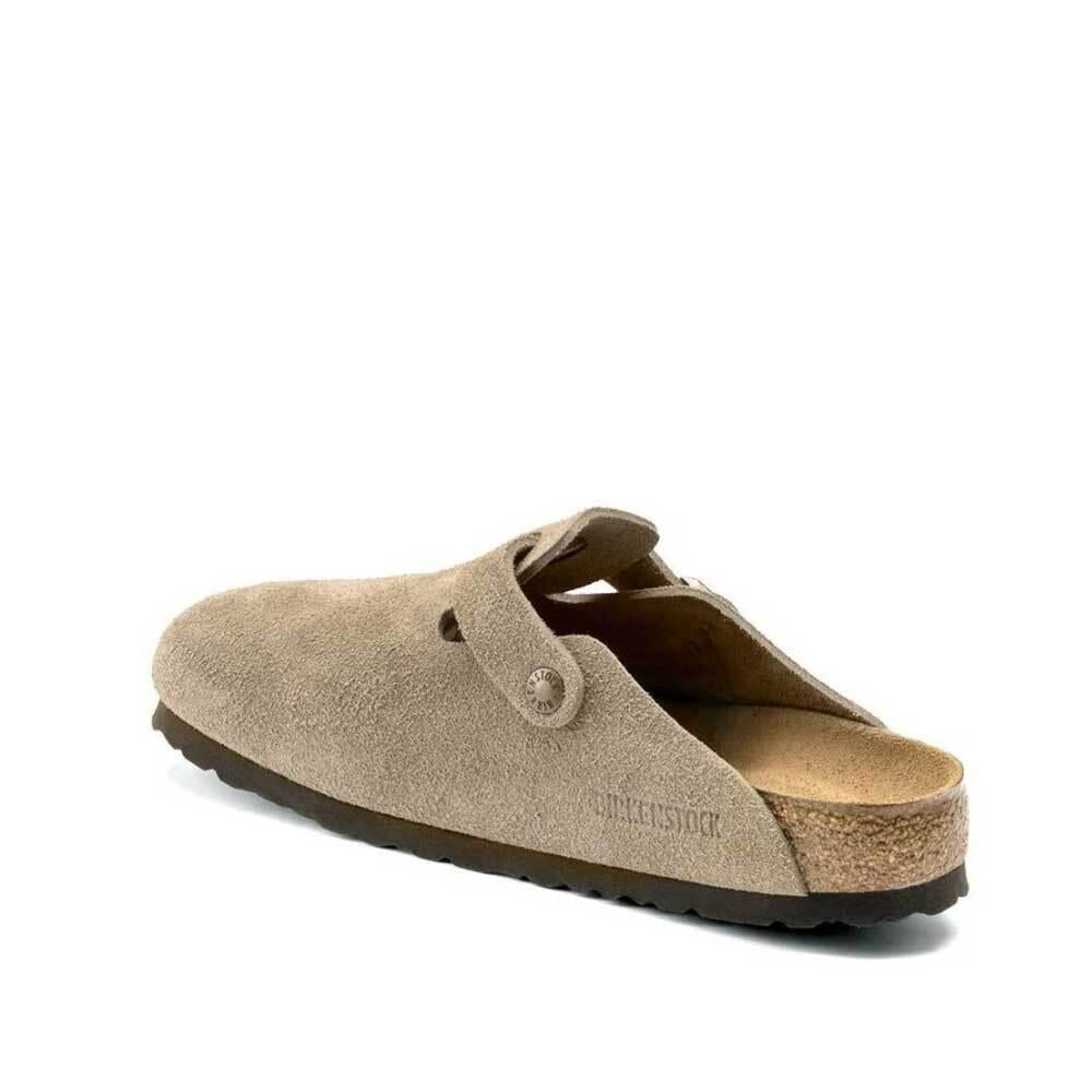 Birkenstock Boston Clog Mule Slippers Men’s Brown Suede