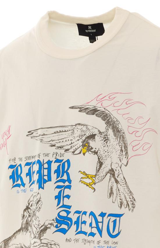 REPRESENT Flat White Short Sleeve T-Shirt