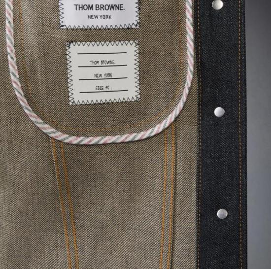 THOM BROWNE Selvedge Denim Shrunken Jacket Navy Women’s FBC948U F11014