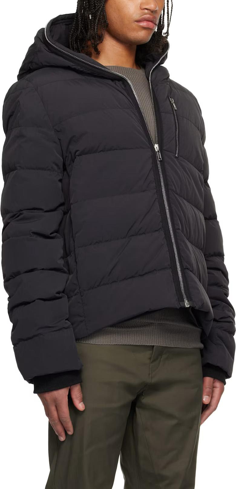 Rick Owens Gimp Goose Down Jacket Black Matte Nylon
