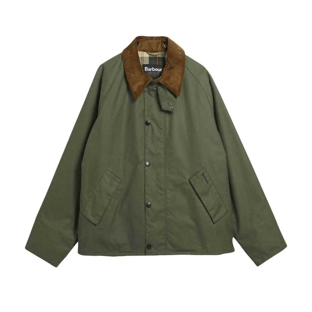 Barbour Men's Transport Oversized Waxed Cotton Jacket MWX1678 GN32