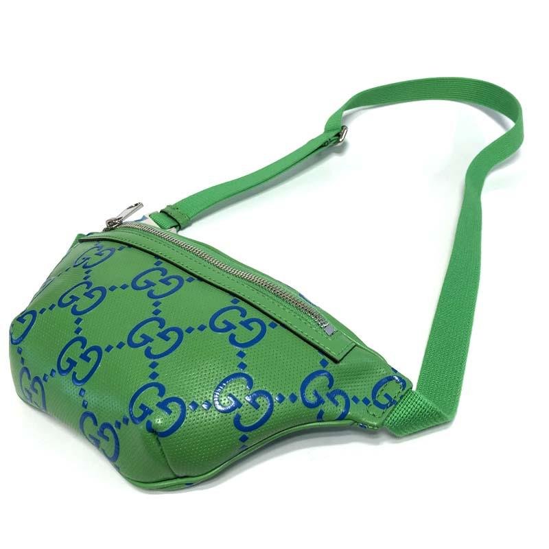 GUCCI Embossed Leather Unisex Belt Bag Hip Pack 658582 AABDQ 3049
