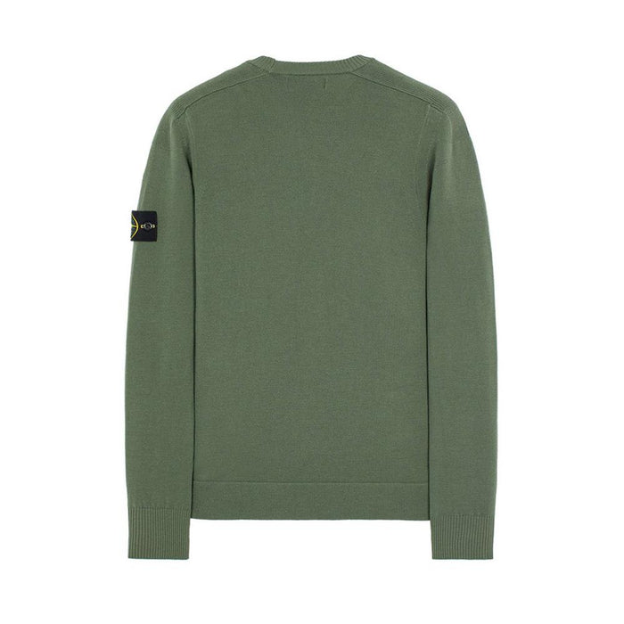 STONE ISLAND Wappen Patch Knit Sweater Khaki 7515508A1 V0055